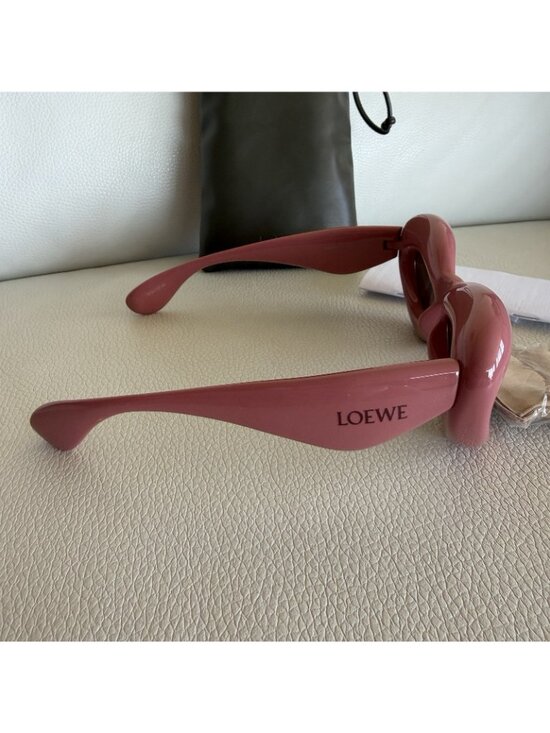 NEW Loewe Cat-Eye Frame Sunglasses Pink 100% Authentic Logo Chunky main image 11